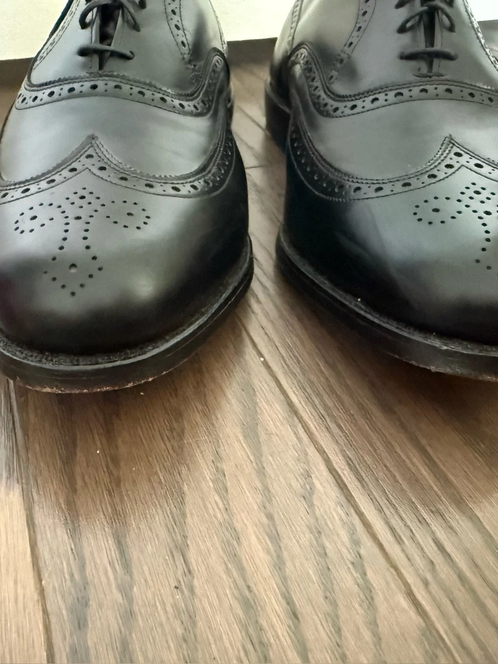 ALLEN EDMONDS Chester Oxford Size 10.5 Shoe trees Included
